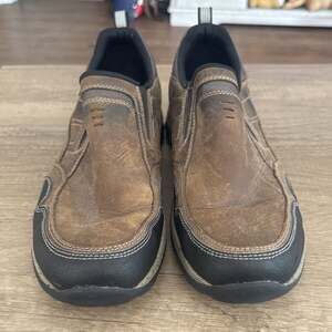 Dunham Men's Trukka Slip On Rain Shoe, Taupe, 11.5 waterproof